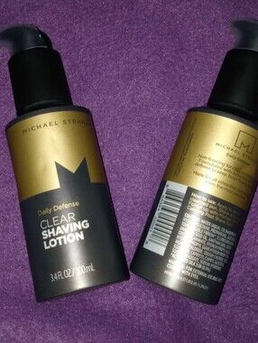 Two Bottles Michael Strahan 3.4 fl oz Daily Defense Clear Shaving Lotion For All